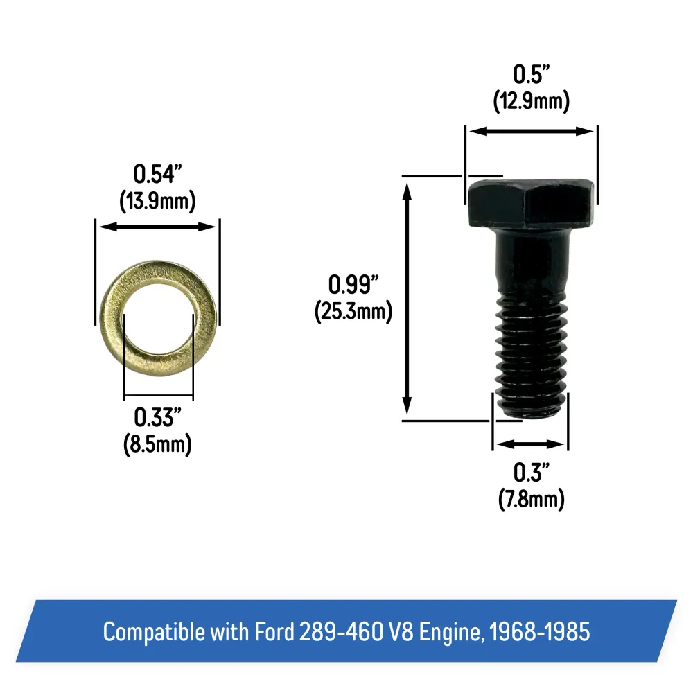 Pressure Plate Bolt Kit Ford 289-460 V8 Engine, 1968-85 - 150-2201