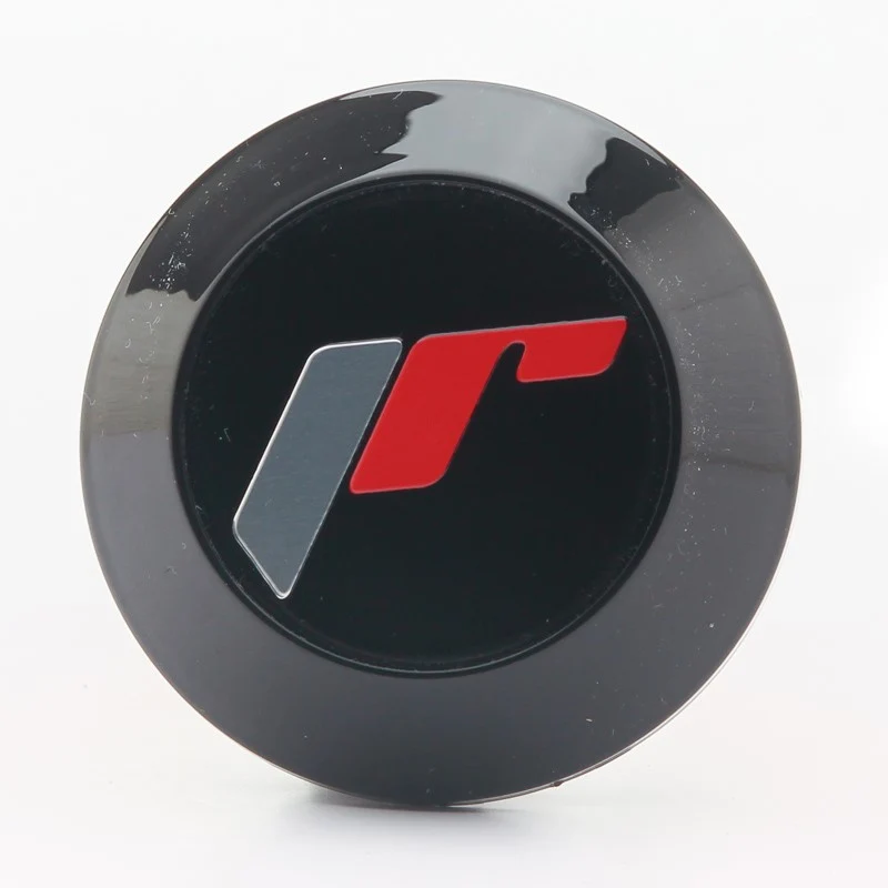 Verchroomde Japan Racing Center Cap V2 - Ebbenhout