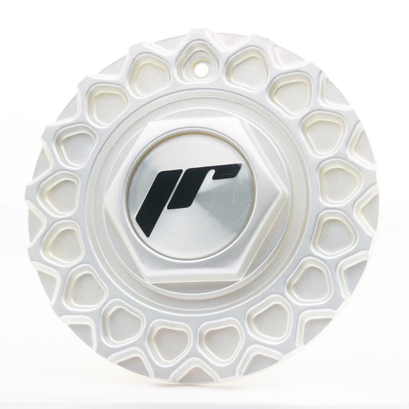 Verchroomde Japan Racing Center Cap JR-9 - Staalgrijs