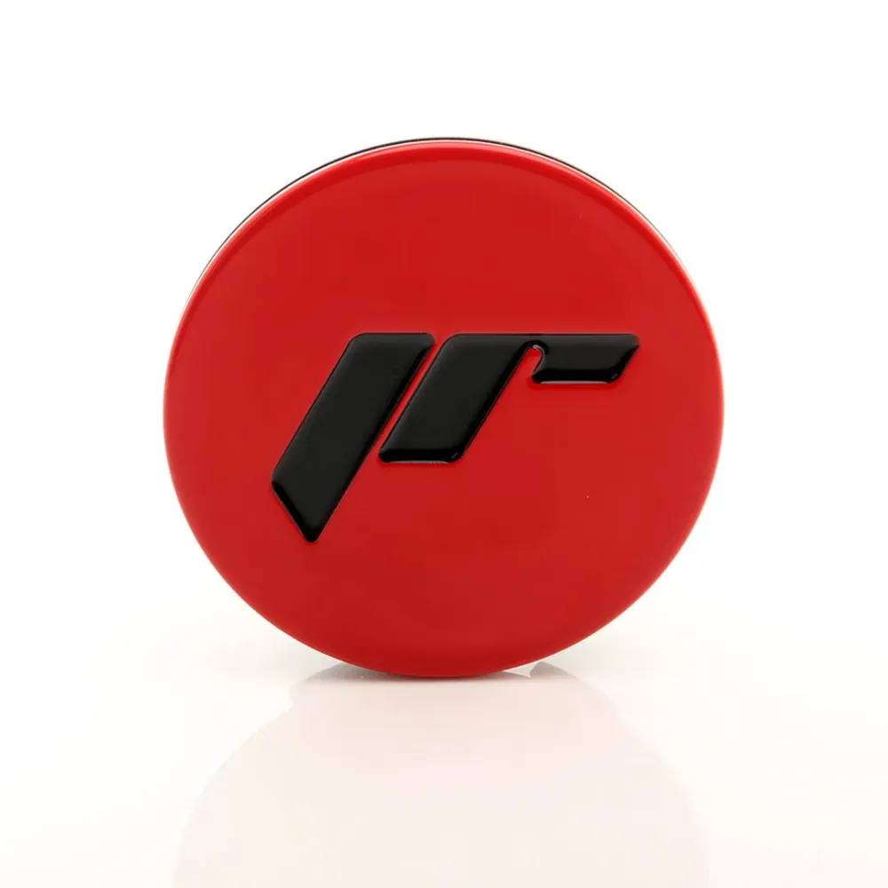 Verchroomde Japan Racing Center Cap Ø68 mm - Rood