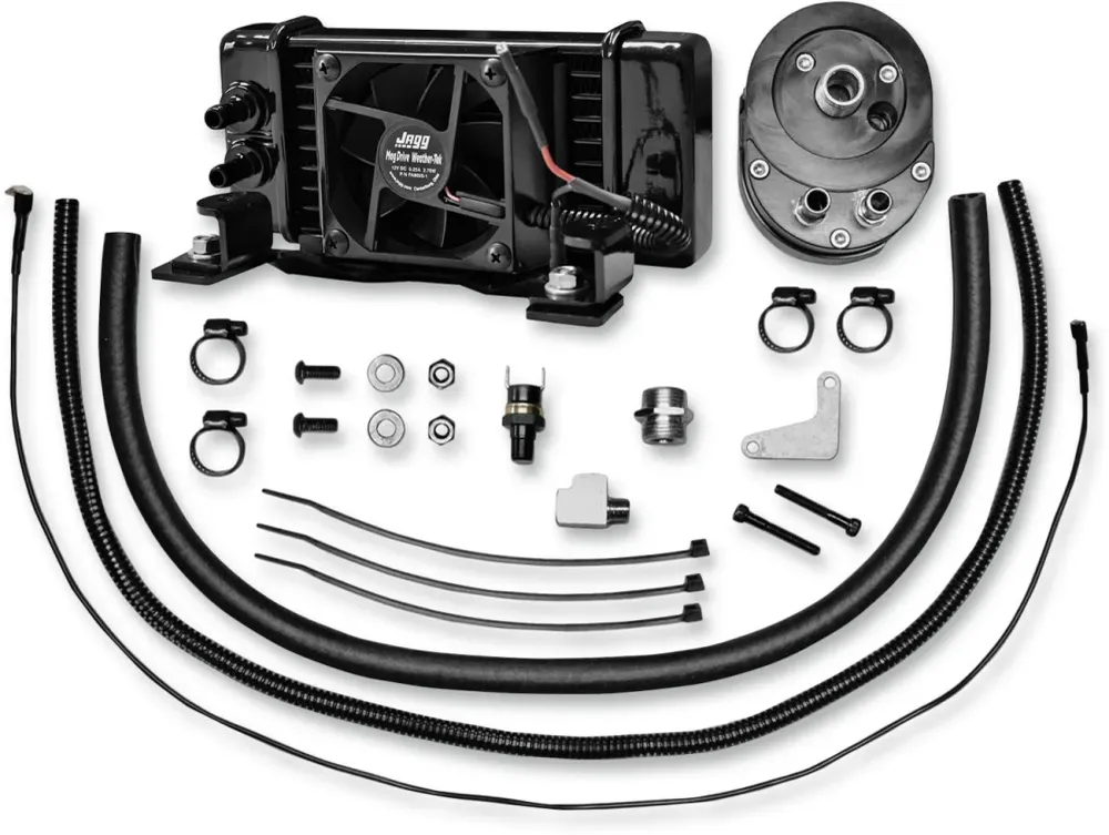 Krachtige Radiador Aceite Con Ventilador Para Harley-Davidson Touring 1982-2008