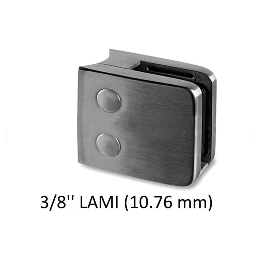 Q-railing Glaswerk Clamp Round Profile Railing (w Removable Security Plate) (2'' Baluster Dia.) (3/8'' (10.76mm) Laminated)