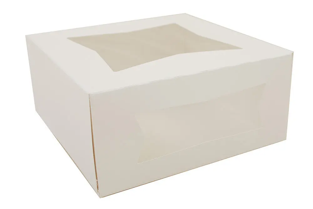 Southern Champion 9 x 9 x 4" Auto Window Bakery Box #24293