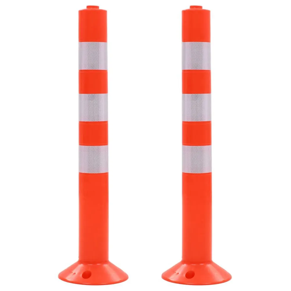 Verkeerspalen 75 cm kunststof 2 st