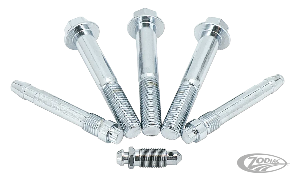 GZP Chrome Brake caliper hardware kit 00 Harley-Davidson