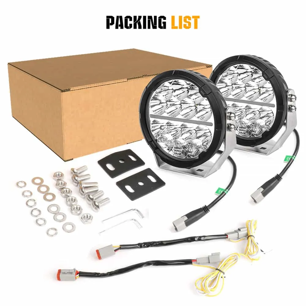 COLIGHT 6.5inch TrailBlazer Series E9 Marked LED Driving Lights Yellow&White DRL