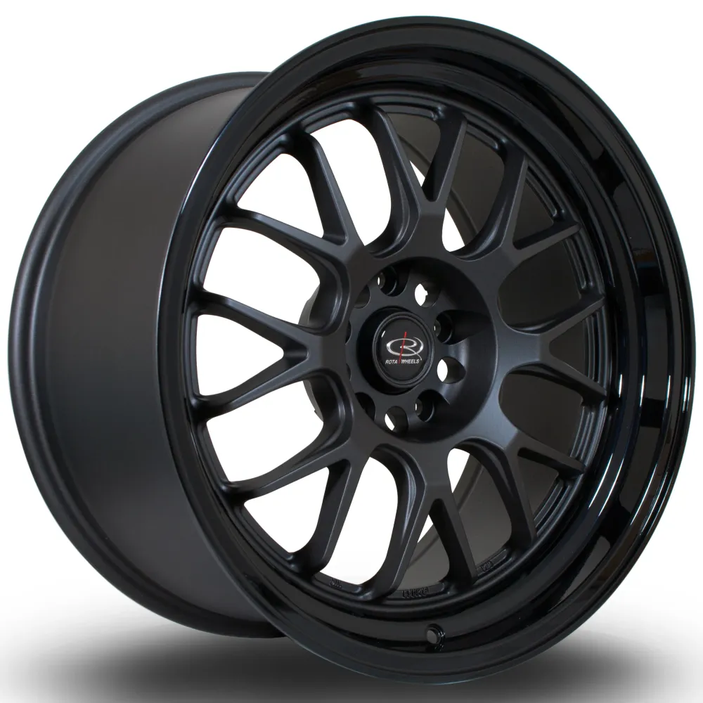 Rota MXR 18x9.5" 5x120 ET45, Gunmetal, Zwart Lip