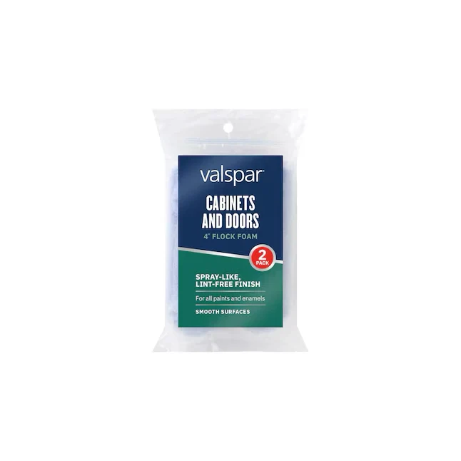 Valspar 4- Flocked Foam Compact Paint Roller (2-Pack)