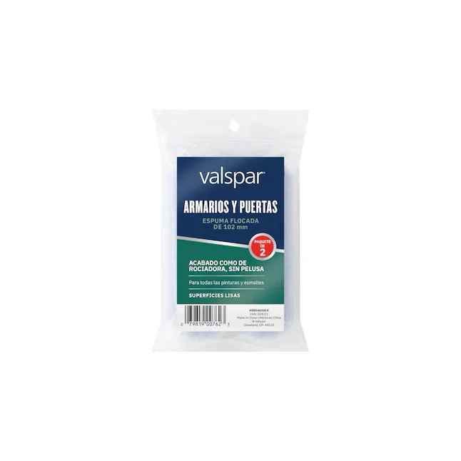 Valspar 4- Flocked Foam Compact Paint Roller (2-Pack)