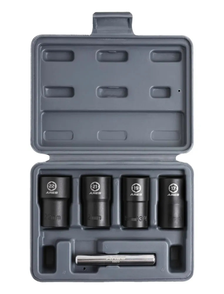 ARES 59013 - 5-Piece Twist Lug Nut Socket Set