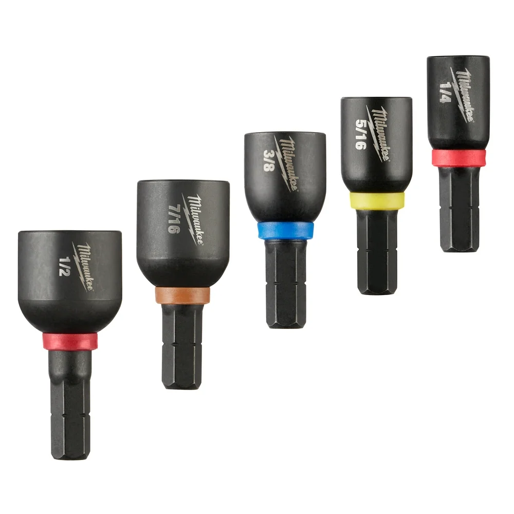 MILWAUKEE 5 PC. SHOCKWAVE IMPACT DUTY™ Insert Magnetic Nut Driver Set