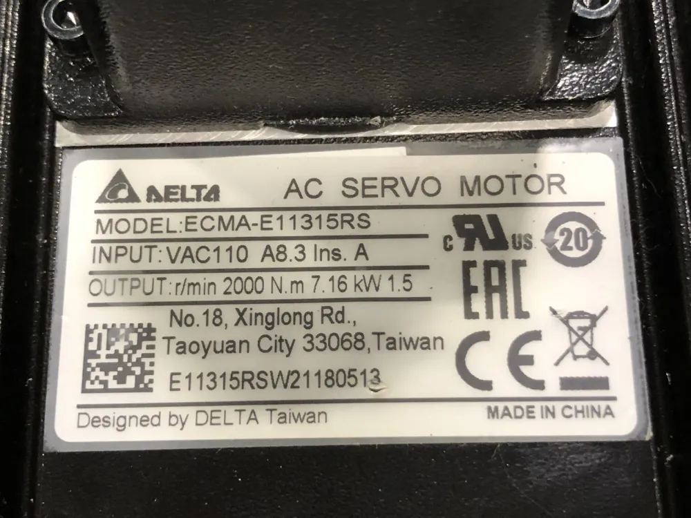 OEM Kwaliteit 1.5 kW Servo Motor ECMA-E11315RS