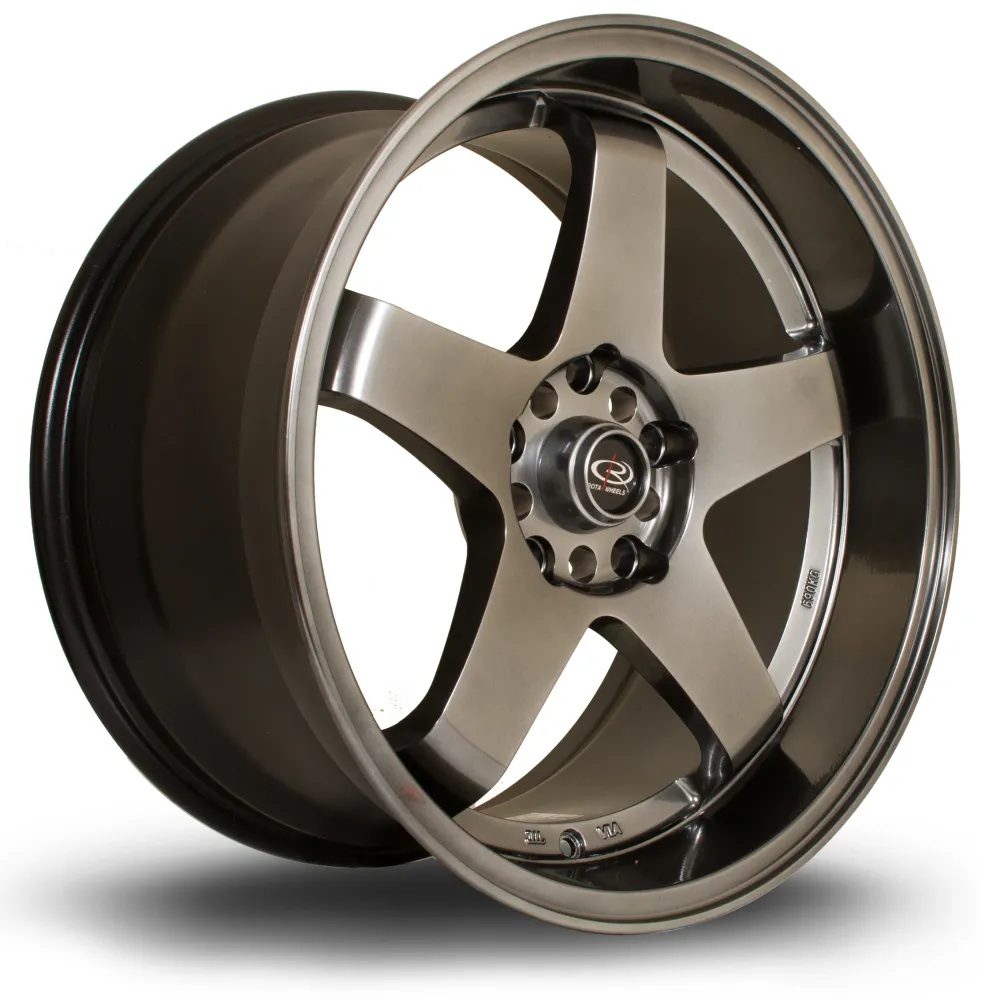 Rota GTR-D 18x10" 5x114.3 ET12, Hyper Koolzwart