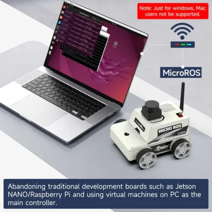 MAP-druksensor Yahboom ESP32 MicroROS Robot Car Virtual Machine (MAC Not Support)
