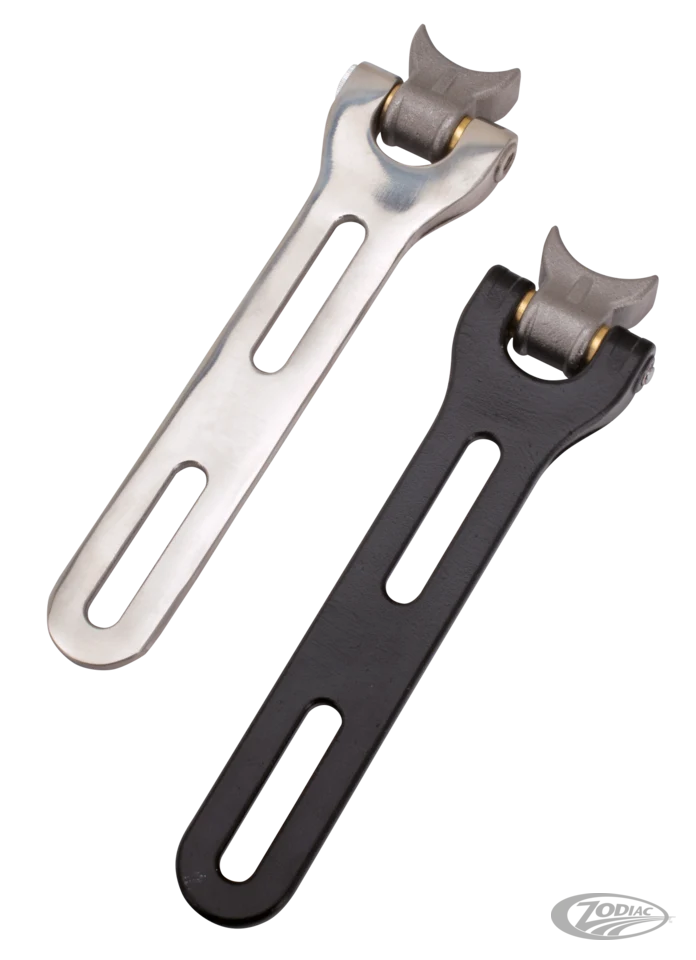 GZP solo polished stainless seat bracket Harley-Davidson