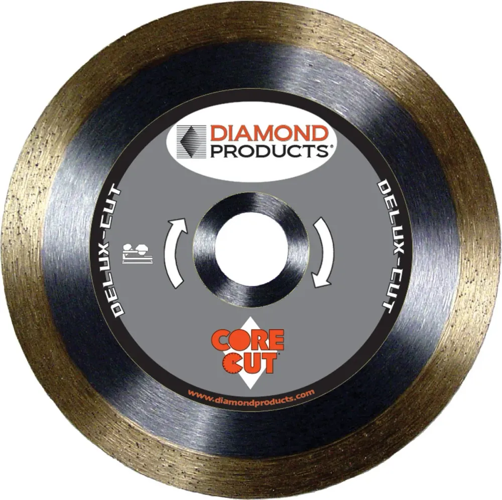 Delux-cut Continuous Rim Tile Diamond Blades met UV-Filter 8