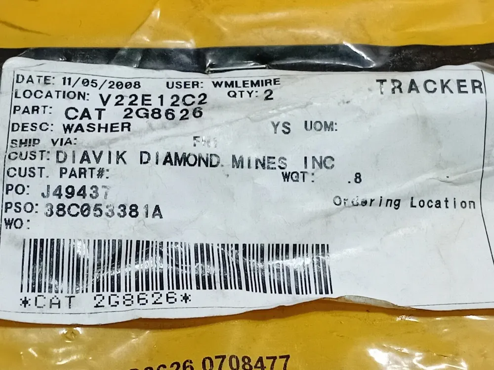 0.104" Thick Thrust Washer 2G-8626 (Pack 2)