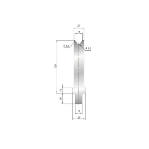 Part No. 3244 @ 45mm 84 Degree Solo V Die
