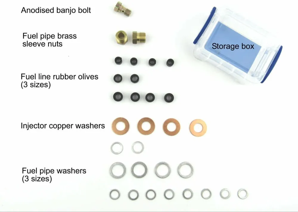 Perkins 6.354 Fuel Washers & Seal Kit met beschermkapjes
