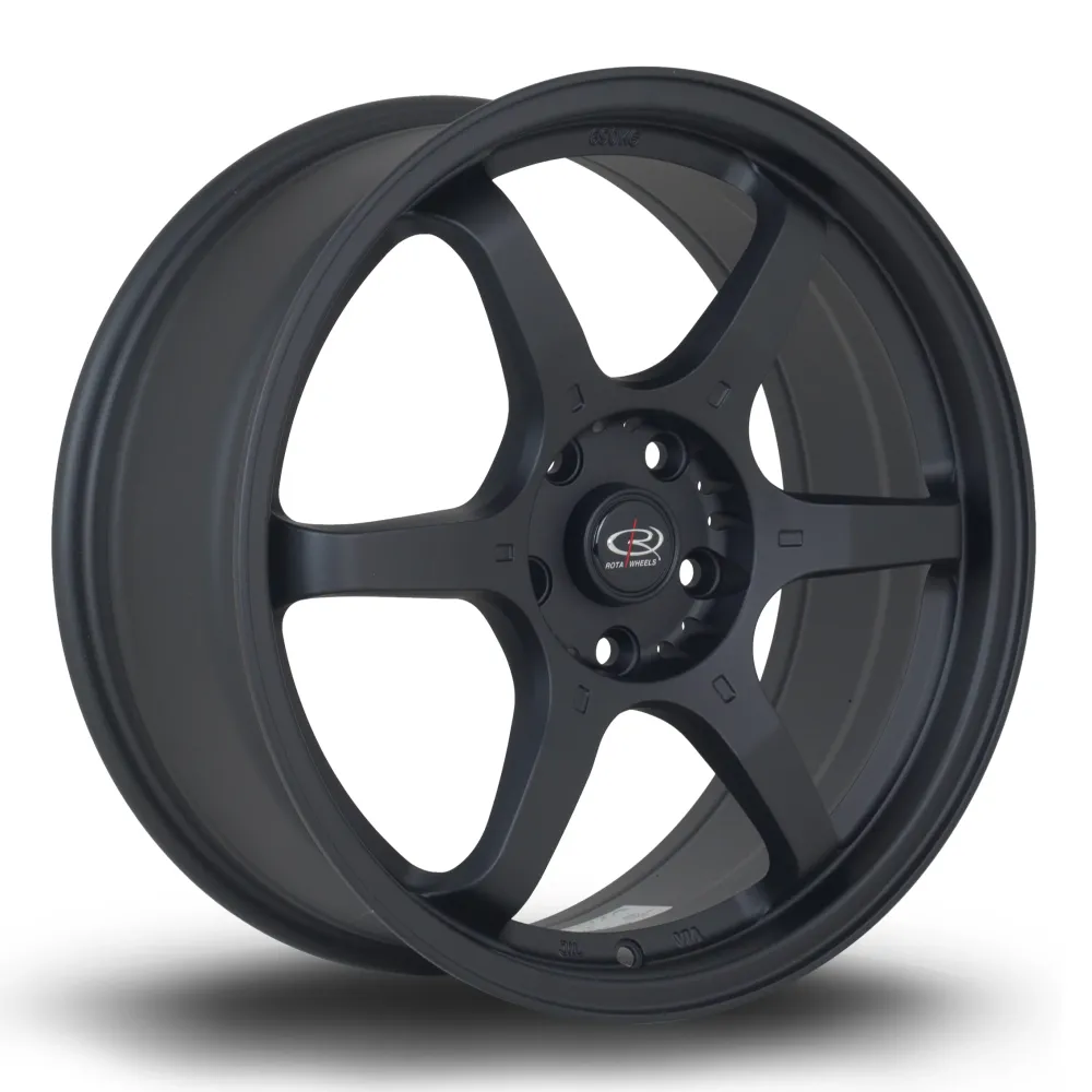 Rota GR6 18x7.5" 5x114.3 ET45, Flat Ravenzwart
