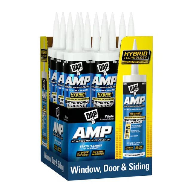 DAP AMP 9-oz Wit Paintable Advanced Sealant Caulk