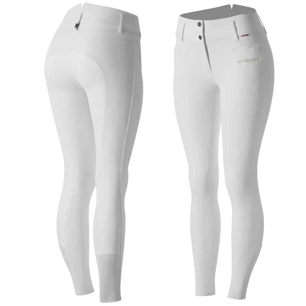 Tiffany Women's Zacht siliconen Full Seat Breeches UPF 50+ Bright White 4