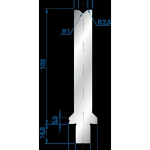 Part No. 3271 @ 550mm 86 Degree Solo V Die (Segmented)