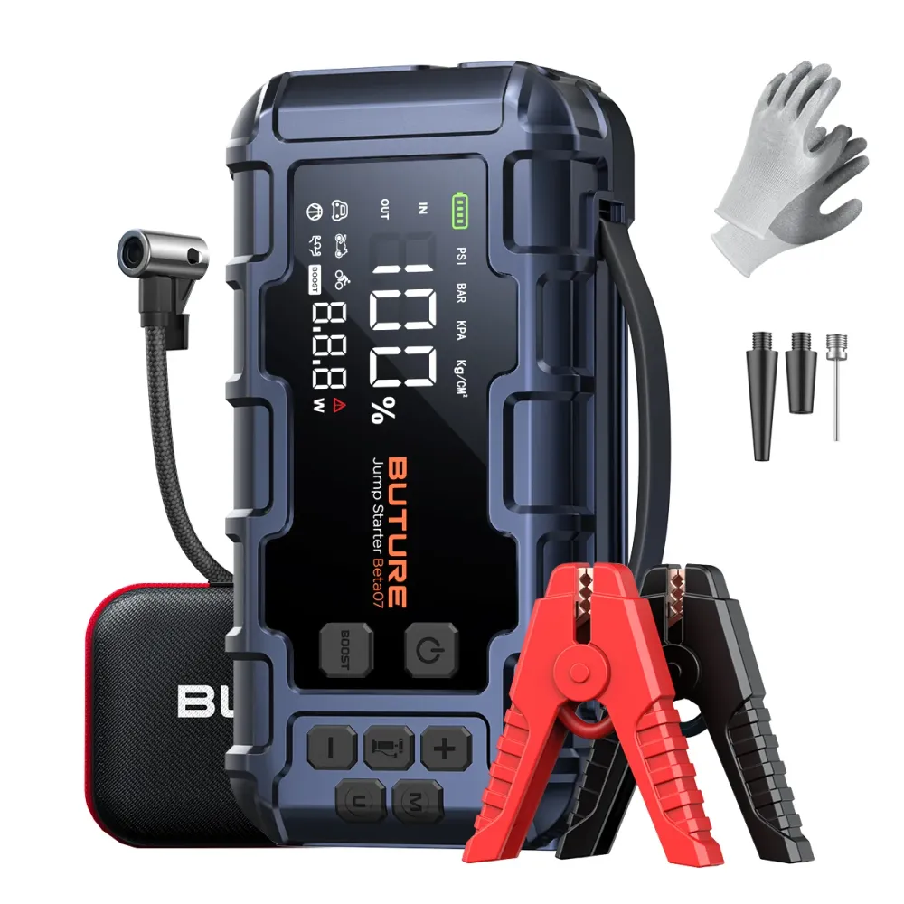 Anti-bevriezing vloeistof 【Top Rated】Buture Beta07 Car Jump Starter 6000A 160PSI Air Compressor