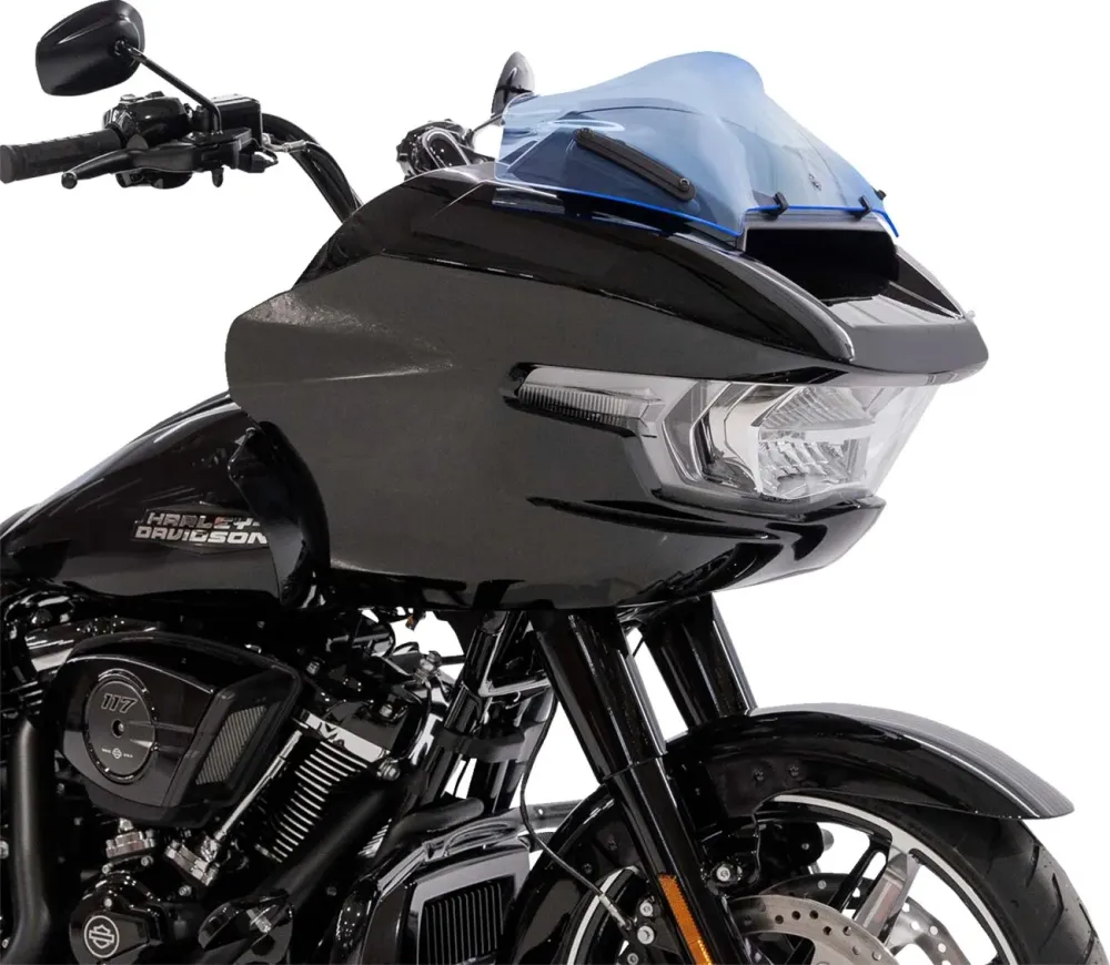 Parabrisas Kolor Flare™ 8" Hielo Azul Para Harley Davidson