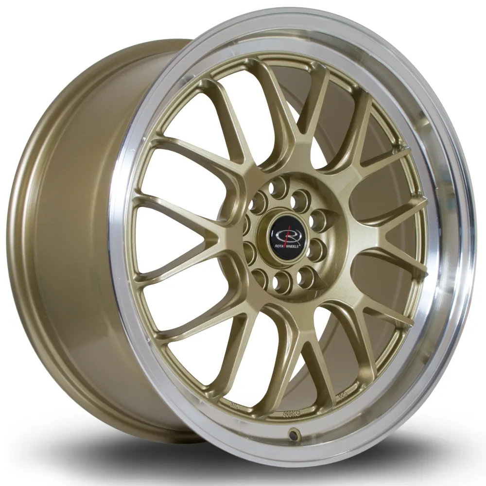 Rota MXR 18x8.5" 5x100/114.3 ET44, Gold, Glanzend Lip