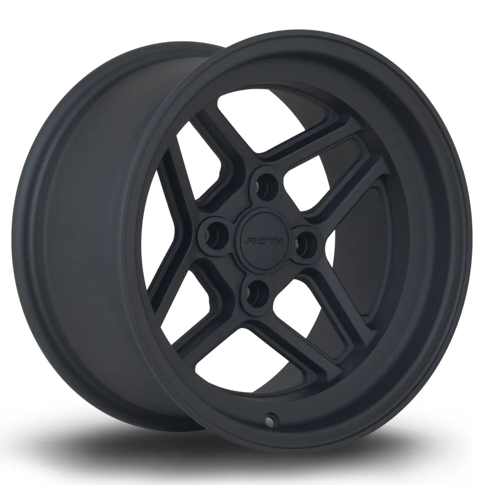 Rota TBT 15x8" 4x108 ET0, Flat Zwart
