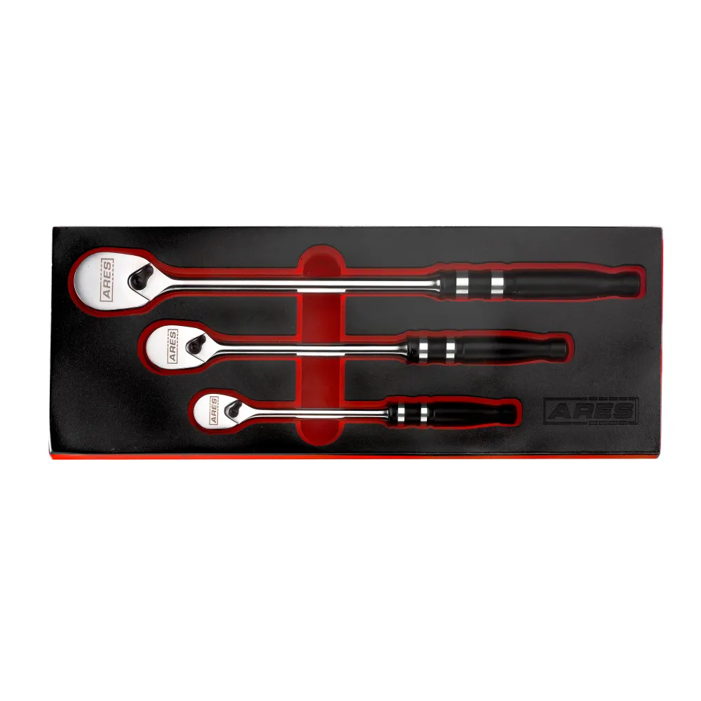 ARES 42083 - 90 Tooth Lichtmetaal Handle Ratchet Set