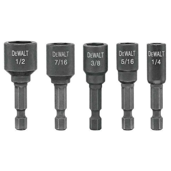 Professionele Klasse DeWalt Nutsetter Impact Driver Bit (5-Piece)