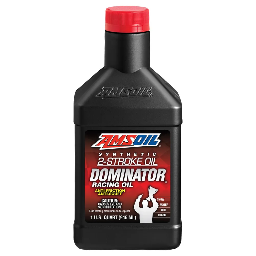 AMSOIL DOMINATOR SERIES ACEITE SINTÉTICO 2 TIEMPOS 1/4 G (0,946 L) met Snelwerkende Formule