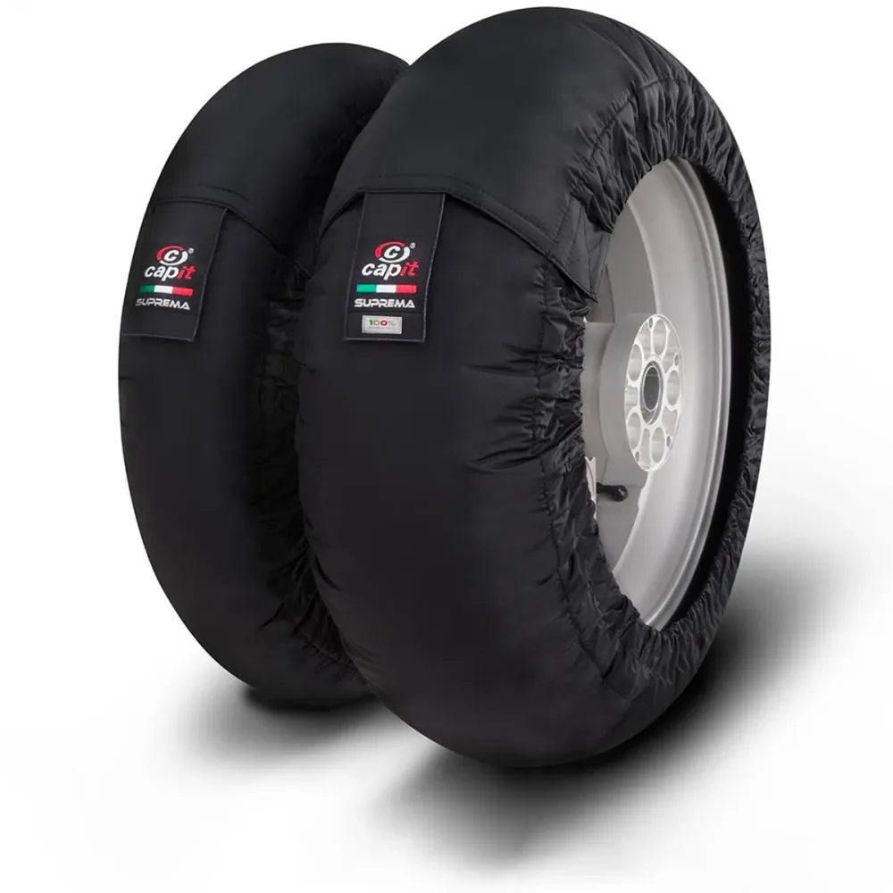 Calentador De Neumático Superbike Capit SU205A0 M/XXL Negro met Geïntegreerde Borstel