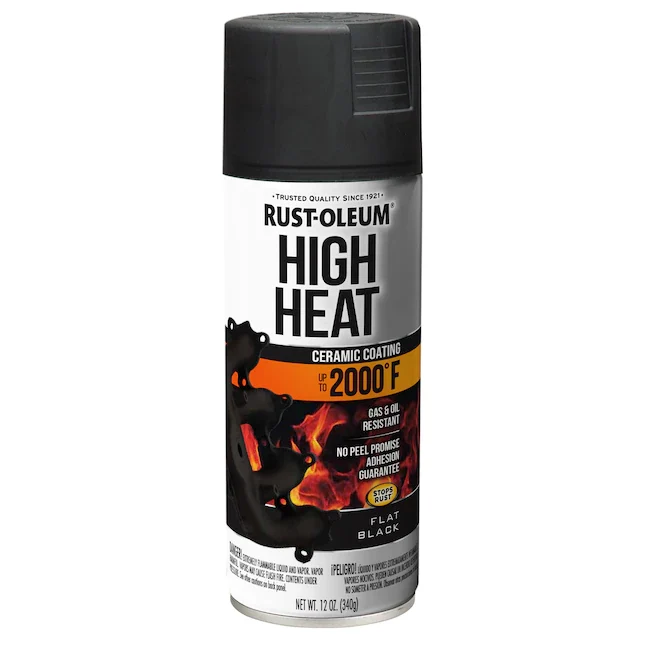 Rust-Oleum Flat Zwart High Heat Spray Paint (NET WT. 12-oz)