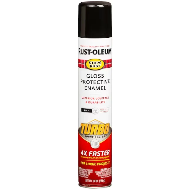 Rust-Oleum Stops Rust Turbo Gloss Ebbenhout Spray Paint (NET WT. 24-oz)