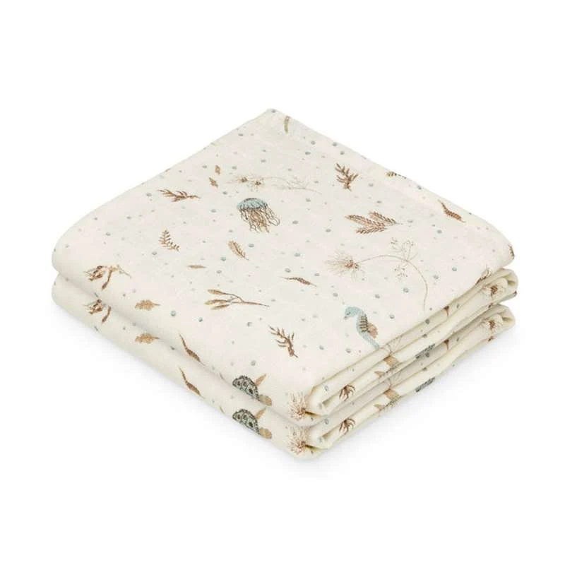 Cam Cam Copenhagen Doek - tweepak - GOTS - Zee Tuin