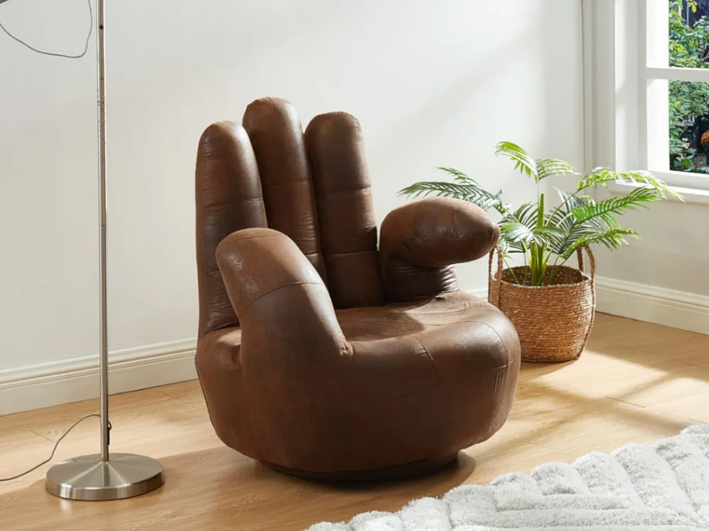 Draaifauteuil van verouderd microvezel CATCHY