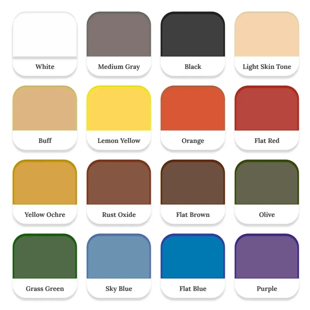 Micro-Mark Flat Rood Acrylic Paint, 20ml