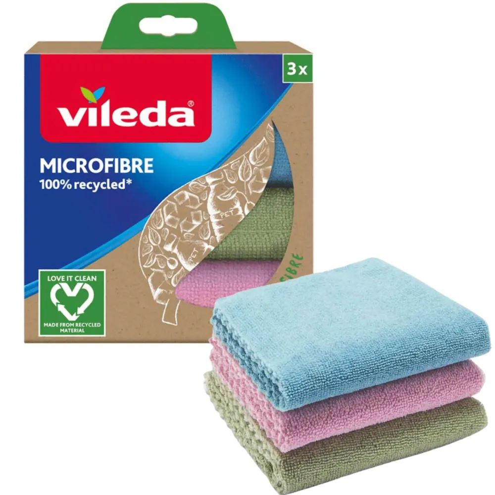 Vileda / Set Vileda multifunctionele doeken 3st / 100% microvezel / gerecycled ECO