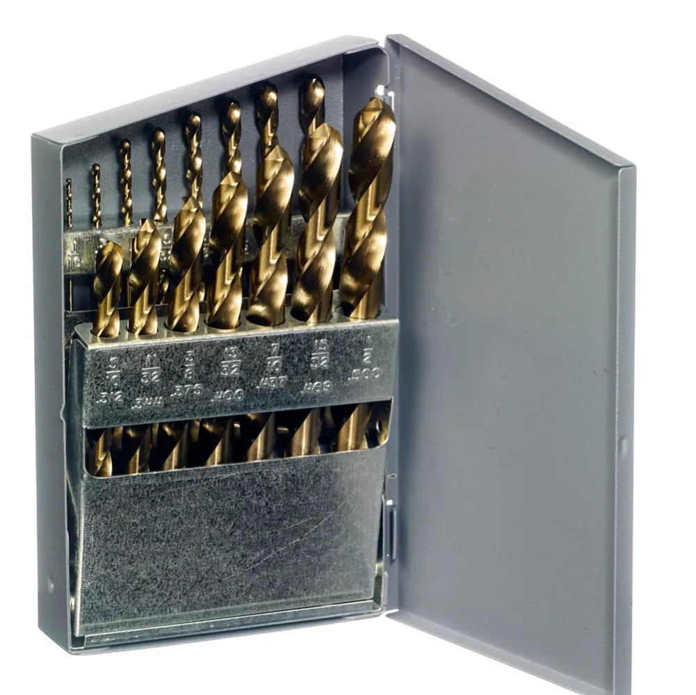 Professionele Kwaliteit CHAMPION 15 PC. Black & Goud Drill Set