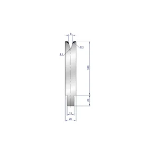 Part No. 3237 @ 45mm 30 Degree Solo V Die