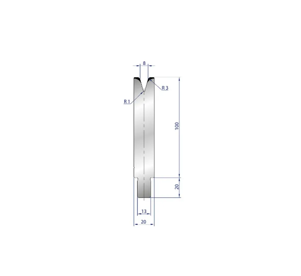 Part No. 3237 @ 45mm 30 Degree Solo V Die