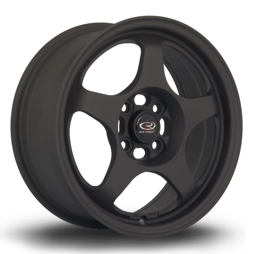 Rota Slipstream 15x6.5" 4x100 ET35, Flat Koolzwart