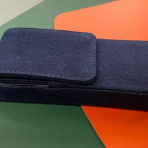 Girologio Van katoen Denim Pen Case - 3 Magnet