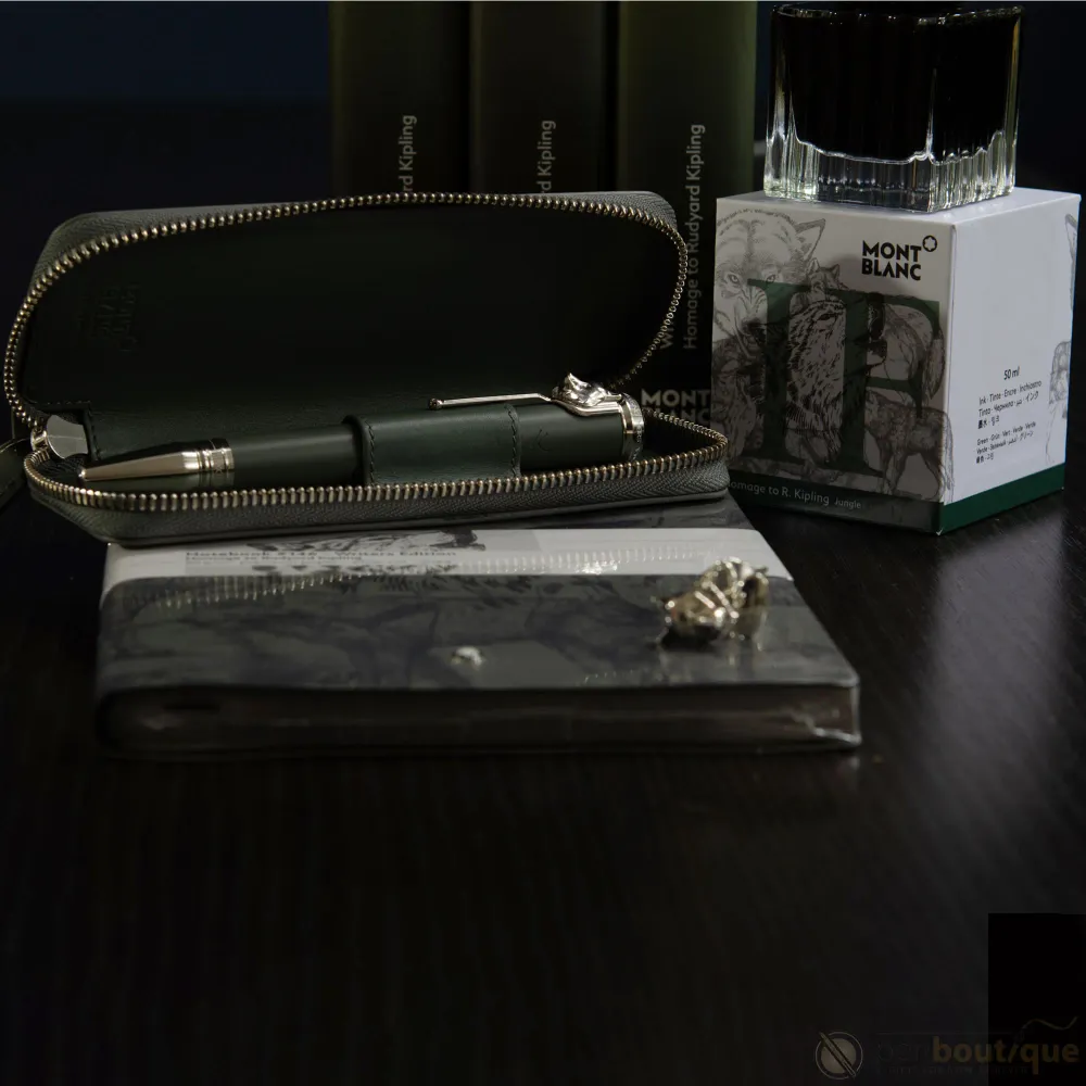 Montblanc Meisterstück Pen Pouch - Wolf (Zipper Closure)