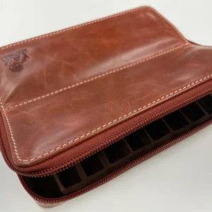 Pen Boutique Yak Leer 10 Holder - Crazy Horse