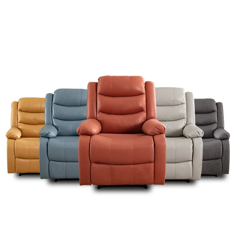 Contemporary Faux Leather Standard Recliner 33.5" Breed Pillow Top Arm Recliner