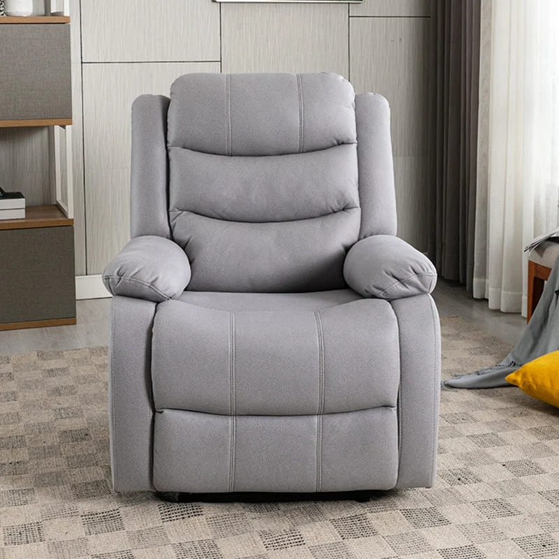 Contemporary Faux Leather Standard Recliner 33.5" Breed Pillow Top Arm Recliner